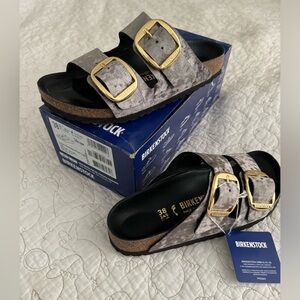 Birkenstock Arizona Big Buckle Rivet Logo 38 N Taupe